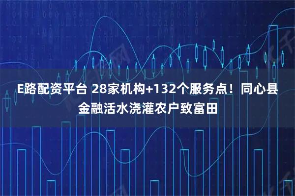 E路配资平台 28家机构+132个服务点!同心县金融活水浇灌农户致富田